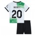 Maillot de foot Liverpool Diogo Jota #20 Extérieur vêtements enfant 2023-24 Manches Courtes (+ pantalon court)